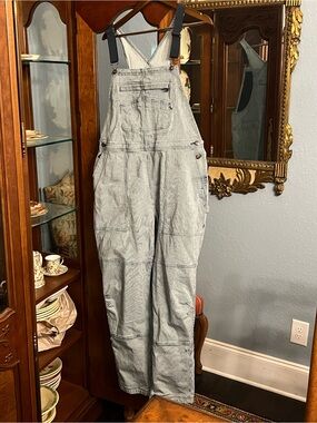 Duluth Trading Co Light Blue Denim Overalls